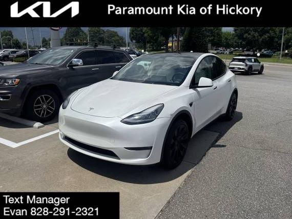 TESLA MODEL Y 2021 5YJYGDED6MF163129 image